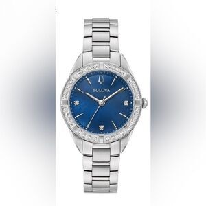NWTS!! NEW Bulova Classic Women's Stainless & Diamond Watch 96R243